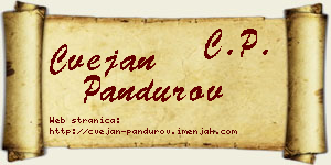 Cvejan Pandurov vizit kartica